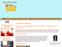Tablet Screenshot of logement-etudiant-madrid.com